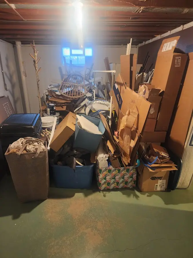 Roll-off dumpster container at job site for Construction Dumpster Rental in Benton Park